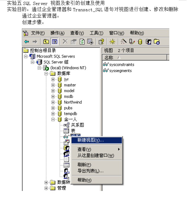 SQL Server 视图及索引的创建及使用_数据库教程-奇速网