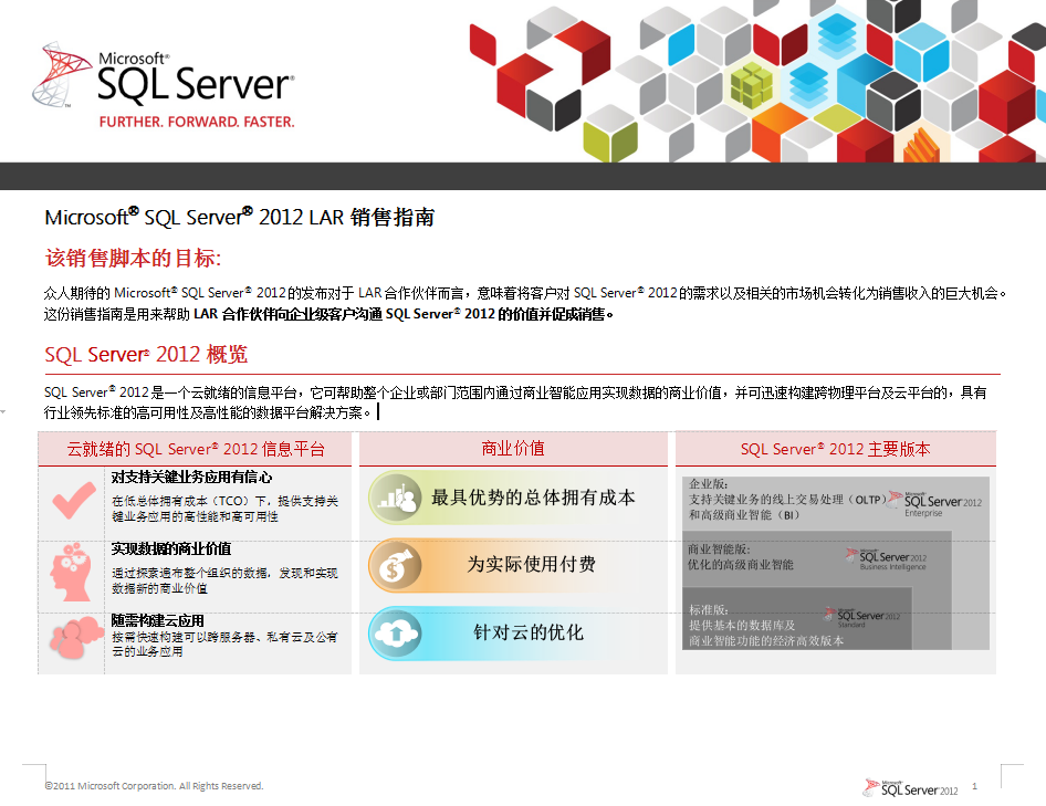 SQL Server 2012 LAR销售指南_数据库教程-奇速网